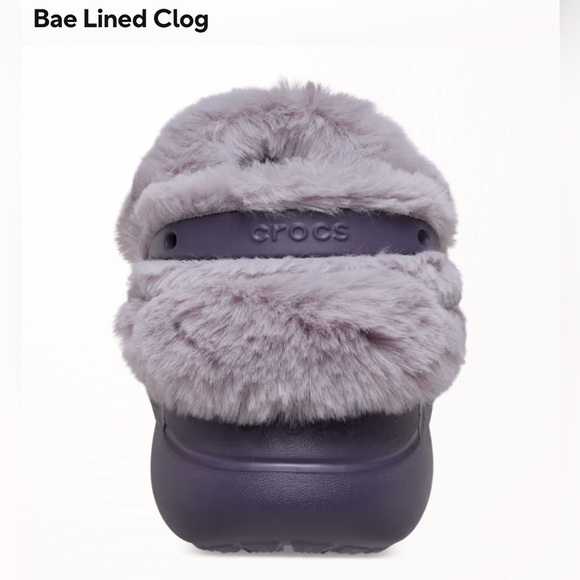 CROCS BAE Lined Lavender Clogs - Picture 4 of 5